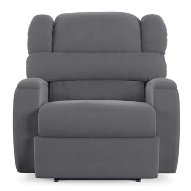 Imagem de Poltrona do Papai Sala de Cinema Reclinável Manchester Power Elétrica USB Veludo Cinza Grafite G23