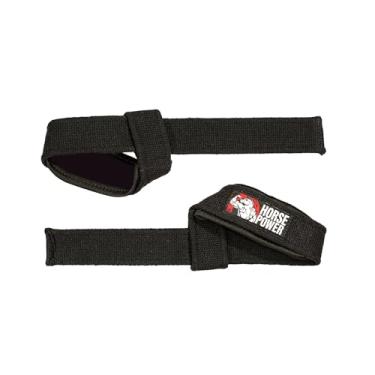 Imagem de HORSEPOWER PRO Strap com Protetor de Punho para Musculação – Mais Pegada, Segurança e Desempenho no Treino, 50cm, Super Resistente com 7 Camadas de Costura, Ajustável, Academia e Crossfit – O PAR