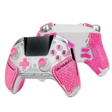 Imagem de Controller Grips for ManbaOne, Skin kit,Anti-Skid, Multi-Texture, Sweat Absorption, Pre-Cut Grips Tape, by SHADOW BOOLT (Pink & Silver, for ManbaOne)