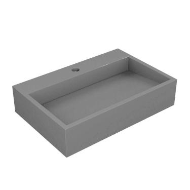 Imagem de Cuba De Apoio Banheiro Diamond Pedra 60x40cm Preto