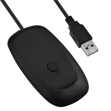 Imagem de Mcbazel Adaptador receptor de jogos USB 2.0 sem fio para Microsoft Xbox 360 Desktop PC Laptop Gaming - Preto
