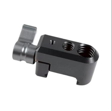 Imagem de Generic Kit de expansão para gaiola de câmera, extensão para gaiola de vídeo, liga de alumínio universal, montagem de 1/4" e 3/8", 3.2 X 1.5 X 2 Cm