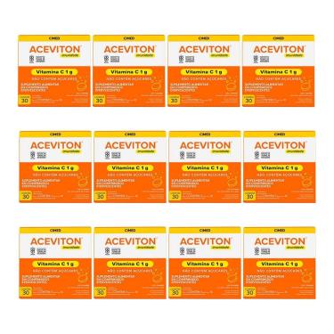 Imagem de Kit 12 unidades Aceviton Vitamina C 1g 30 Comprimidos