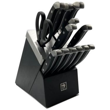 Imagem de Conjunto de Facas em Aço Inoxidável com Bloco de Bancada, 14 Peças, HENCKELS 13553 114, Preto