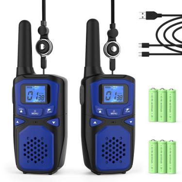 Imagem de Walkie Talkies WokTok recarregável de longo alcance, pacote com 2 unid