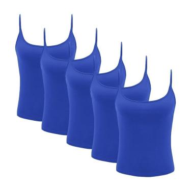 Imagem de Kit Atacado 5 Regatas de Alcinha PMC Básica Feminina