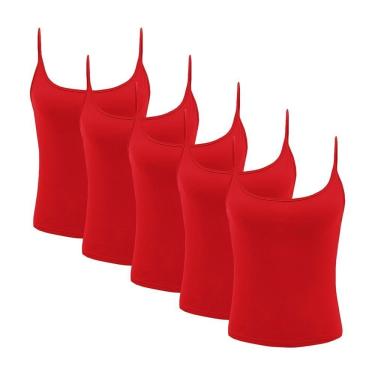 Imagem de Kit Atacado 5 Regatas de Alcinha PMC Básica Feminina