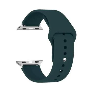 Imagem de Pulseira De Silicone Para Apple Watch 44mm 45mm 40mm 41mm 42-38mm, Bra