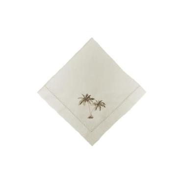 Imagem de Guardanapo Algodão Com Ajour Cru Coqueiro - Decortextil