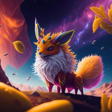 Imagem de Adesivo de Parede Infantil Tema Anime Monstros Galaxy Decorativo para Quarto de Criança 30x30cm