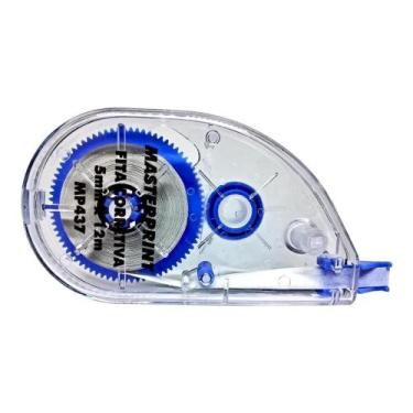 Imagem de Fita corretiva 5mm x 12m cada Masterprint MP437 contém 01 unidade