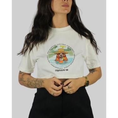 Imagem de Cropped DR7 Street Capivare-se - Branco-Feminino