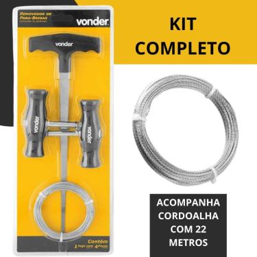 Imagem de  Conjunto Removedor de Para-Brisa com Cordoalha de 22m VONDER