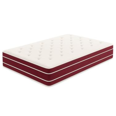 Imagem de Colchão Molas Ensacadas 78x188x20 - Lateral Vinho PREMIUM