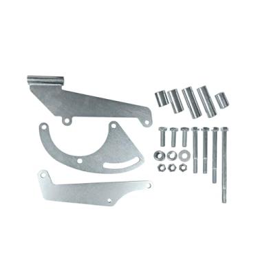 Imagem de Zieichy Suporte de montagem de compressor de ar condicionado AC, suporte A/C de perfil baixo do lado do motorista para bloco pequeno Chevy SBC