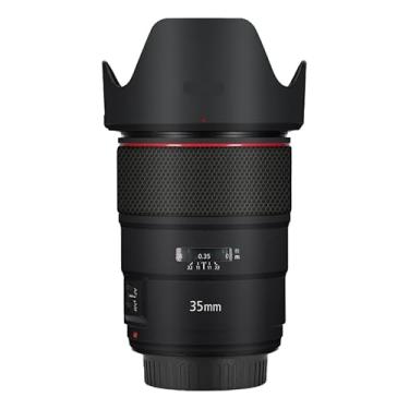 Imagem de EF 35 1,4 L II Adesivo de lente de câmera antiarranhões para Canon EF 35 mm F1.4 L II Capa protetora de película protetora (preto fosco)