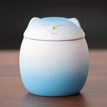 Imagem de Urna De Pet Pequena Para Lembrança Para Cinzas De Gato, Urna Em Forma De Gato, Urnas De Cerâmica Para Gatos Para Cinzas, Urnas De Cremação Para Animais De Estimação, Urn, White, Big