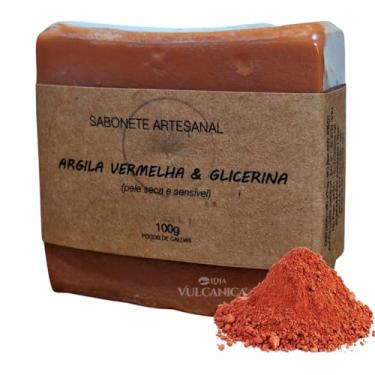 Imagem de Sabonete de Argila Vermelha 100g – Firmeza e Renovação Natural da Pele Seca e Sensível