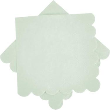 Imagem de Ottin Guardanapos de papel de coquetel de cor sólida recortado verde sálvia – 100 unidades, 12,7 cm – guardanapos descartáveis para casamento, aniversário, chá de panela, noivado, festa de chá, Natal