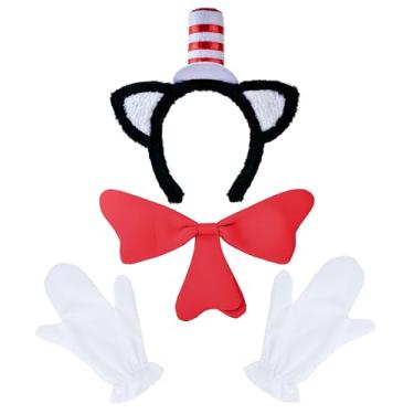 Imagem de Veerady Acessórios para fantasia de Halloween, branco, vermelho, cosplay, festa