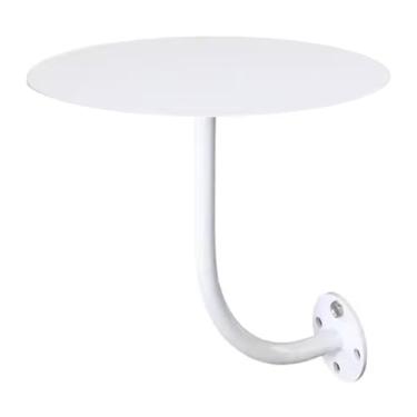 Imagem de FENOKD Mesa de jantar redonda de cozinha com suporte de parede, mesa de bar flutuante moderna, balcão de café, mesa de trabalho para computador, mesa lateral de sofá, área externa (uma cor 50 x 50 x