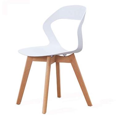 Imagem de Cadeira de jantar, cozinha, sala de jantar, móveis, cadeiras de jantar, cadeiras modernas, simples, de plástico, cadeira traseira, pernas de faia, cadeira de lazer, cozinha, sala de estar