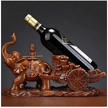 Imagem de GAORUIFENG s Acessórios de cozinha artesanais para bar doméstico resina beleza menina modelo suporte de vinho decoração de casa estatuetas miniaturas artesanato prateleira de vinho (cor: E)