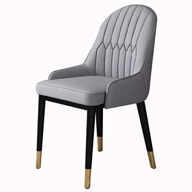 Imagem de Cadeira de jantar, cozinha, sala de jantar, móveis, cadeiras de couro sintético, cadeiras de jantar modernas de couro PU com encosto alto, assento macio, cadeiras de sala de estar, balcão de cozinha