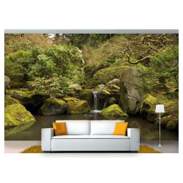 Imagem de Papel De Parede Cachoeira Natureza Mata 3D 6M² Nch214 - Você Decora