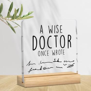 Imagem de Presentes engraçados de médico para homens, decoração de escritório médico para mesa, Natal, agradecimento, agradecimento, presentes para médico, dentista, assistente médico