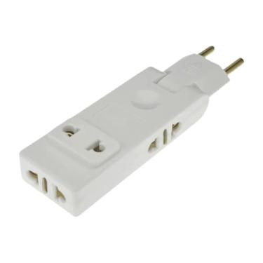 Imagem de Ysyqkn Adaptador de Tomada UE para EUA, Metálico, para Viagens, Sala de Estar, Oficina E Passeios, Branco