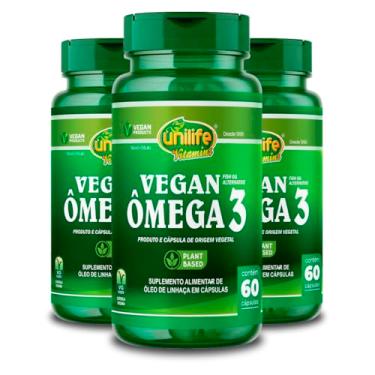 Imagem de Ômega 3 Vegano - 3 unidades de 60 Cápsulas - Unilife