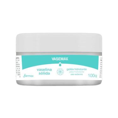 Imagem de Geleia de Vaselina Vasemax Hidratante Sólida 100g - Farmax