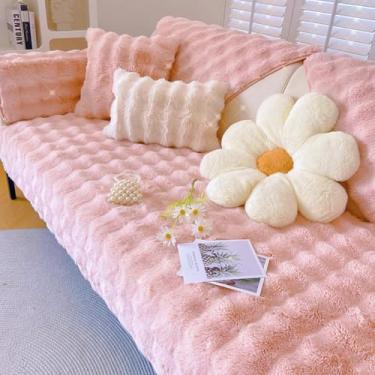 Imagem de HGTRH Capa de sofá sofá de canto em forma de L com encosto alto 2 lugares peça de canto de 3 lugares, capa de sofá em forma de U grande XXL, capa de sofá antiderrapante fundo de silicone, confortável