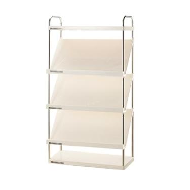 Imagem de SPXMQSS Sapateira para entrada, armazenamento de sapatos, organizador inclinado estreito para sala de estar, corredor, quarto, fácil de montar, bege, 5 camadas 49 x 18,5 x 94 cm