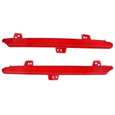 Imagem de Panwarmoll Refletor de para-choque traseiro compatível com Honda Accord 2018 2019 2020 2021 2022 Substituição # HO1184113 HO1185113 33555-TVA-A01 33505-TVA-A01 para lado do motorista e do passageiro
