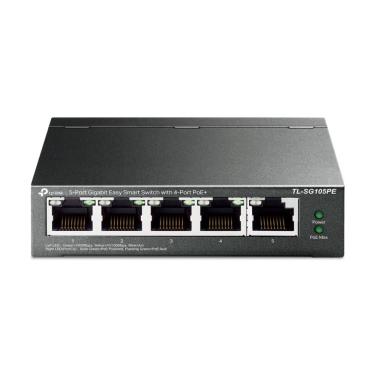Imagem de Switch 5 Portas TP-Link TL-SG105PE - Gigabit - PoE+ - 10Gbps