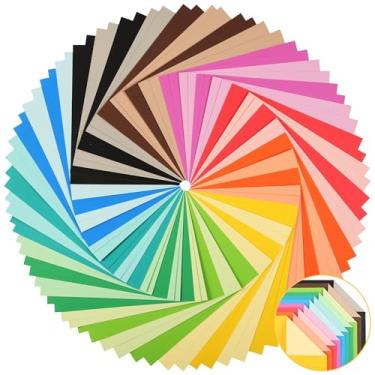 Imagem de 80 folhas de papelão de duas cores – tamanho carta 10 pares de cores (20 cores) 180 g/m29,5 kg papel cartão a granel sutil frente traseira diferentes tons UAP33MX80