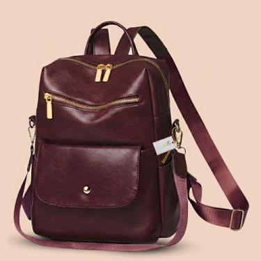 Imagem de Mochila Feminina Resistente Com Bolso Antifurto e Alça de Ombro Perfei