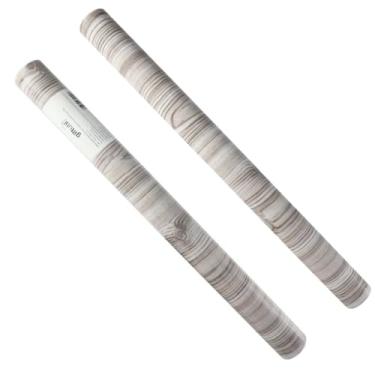 Imagem de Papel de Parede Adesivo PVC, Madeira Cru, Decorativo, Material PVC, 45cm x 5m, 400g, Autocolante, Lavável, Resistente, 2 unidades