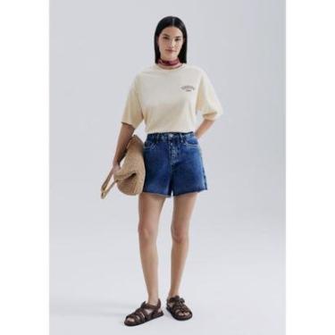 Imagem de Shorts Jeans Feminino Barra A Fio Hering-Feminino