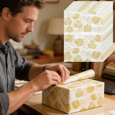 Imagem de Conjunto de 30 folhas de papel de embrulho, 50 x 70 cm, artesanato dobrado, estilo lenço decorativo, embalagem de presente para festas, casamentos, aniversários, tartaruga, folha dorsal