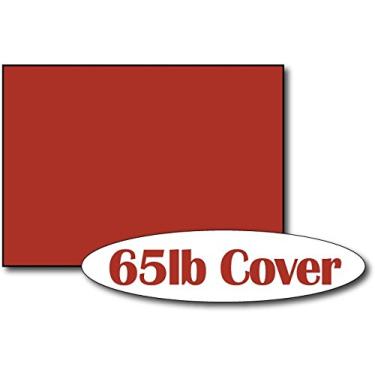 Imagem de Cartões/convites/folhas de cartolina vermelho pesado de 29,5 kg, 12,7 x 17,8 cm (50 folhas)