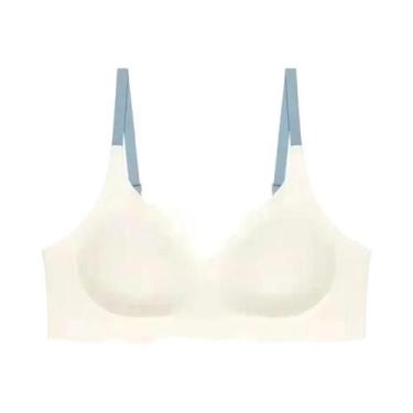 Imagem de Sutiã Feminino Confortável Sem Costura Ajustável Com Bojo Fino Sem Aro