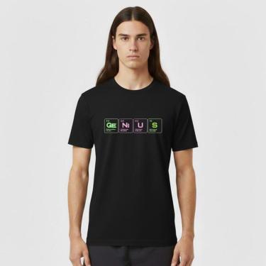 Imagem de Camiseta Masculina Algodão Premium GENIUS NERD GEEK-Masculino