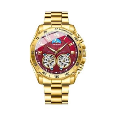 Imagem de Relógio De Pulso Masculino De Luxo À Prova d'Água BINBOND, Relógio De 