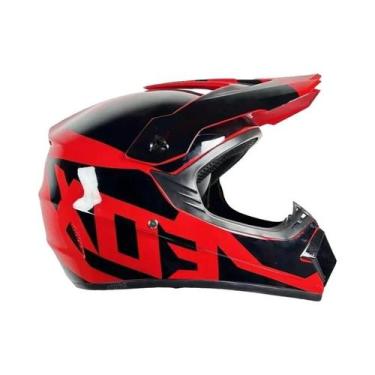 Imagem de Kit De Capacete De Motocross Para Adultos E Jovens Com Óculos MX E Luv