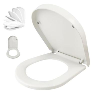 Imagem de Assento Sanitario Soft Close Fechamento Suave Tampa de Vaso Amortecedo
