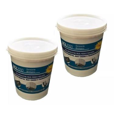 Imagem de Biol 2000 Limpa Fossa e Caixa de gordura - Kit de 2 potes de 500g cada