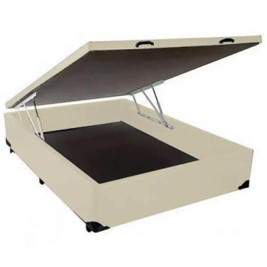 Imagem de Cama Box Baú Casal 188x138 Reforçado - CONFORT BRAZ, Bege